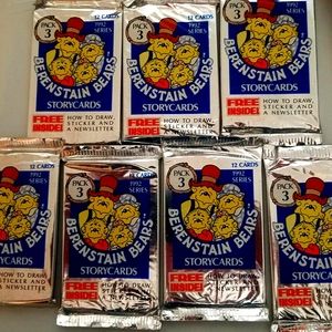 1992 series unopened packs bearstien bear cards